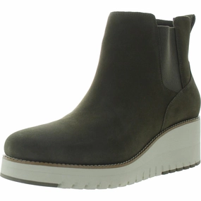 Womens Mixed Media Manmade Chelsea Boots High Shaft Slip Resistant Urban Traveler