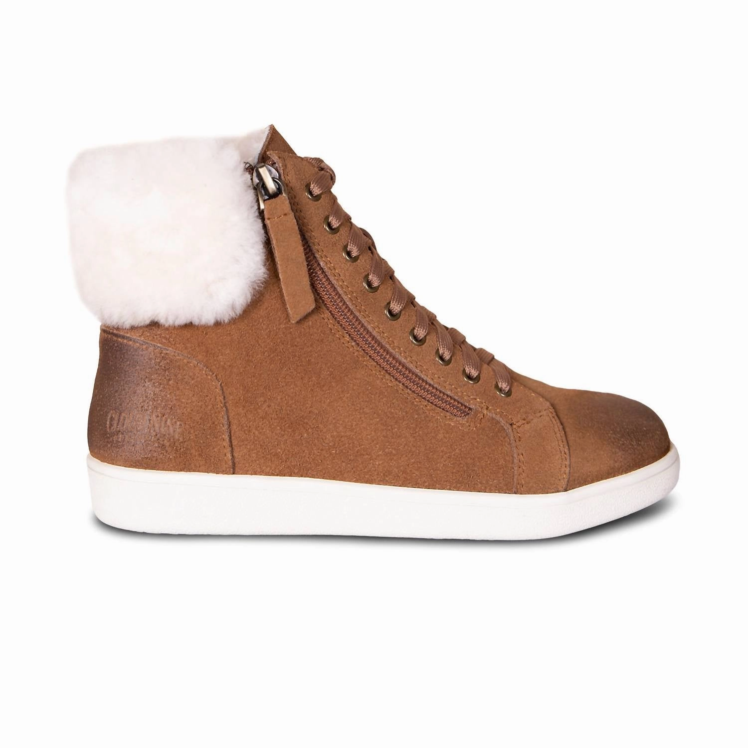 Ladies Chelsea Sneaker In Brown Anti   Static