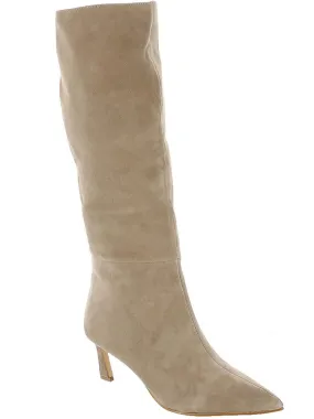 Warm Interior Flexible Frame Rough Terrain Lavan Womens Suede Pointed Toe Knee-High Boots
