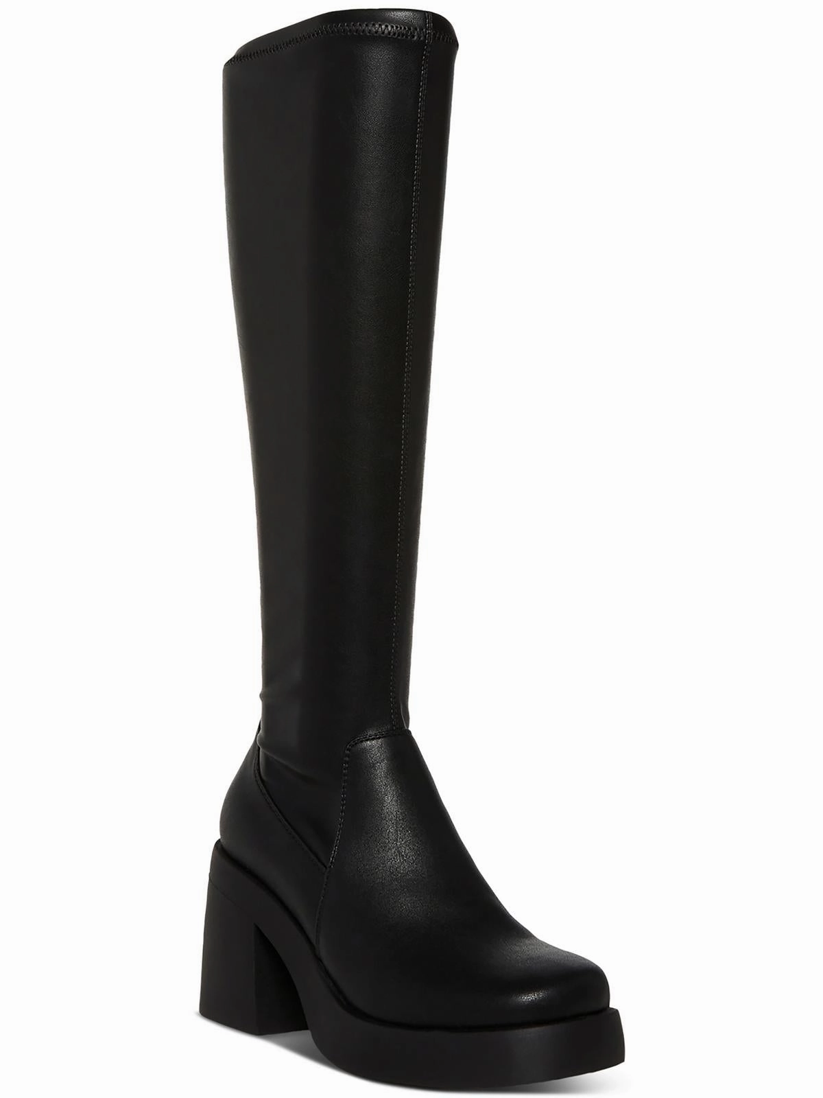 Thermal Core Snowy Path Grippy Outsole Rainy Day Commuter Lax Womens Faux Leather Tall Knee-High Boots