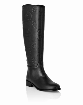 Support Foot Trail Strength Leather Lo-Heels Mid Boots Monogram