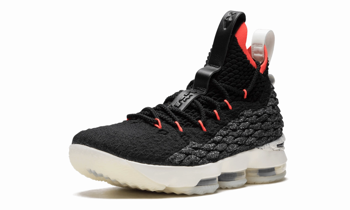 Lebron 15 "Black / Bright Crimson" Triple Density Foam Outdoor Comfort