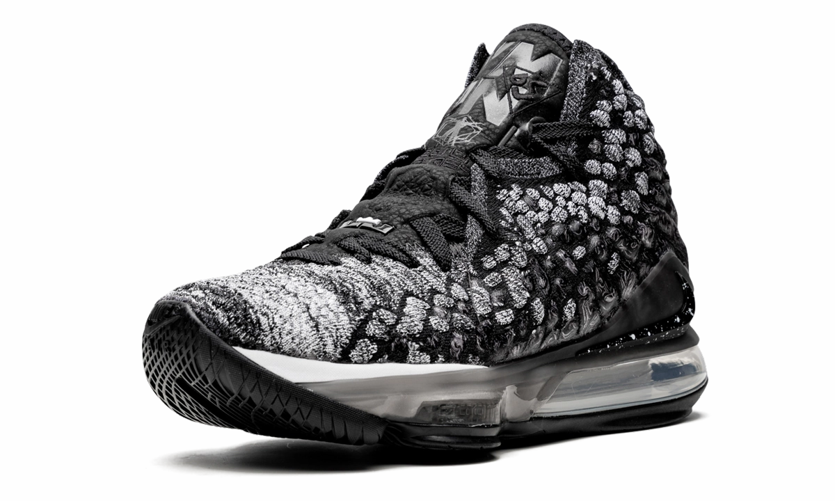 Lebron 17 "Black/White" Molded Heel Counter Non Marking Rubber
