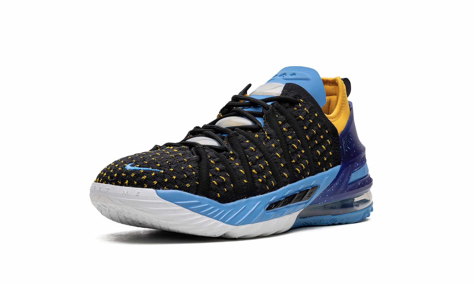 Stretchable Collar Midsole Stability Technology LeBron 18 GS "Minneapolis Lakers"