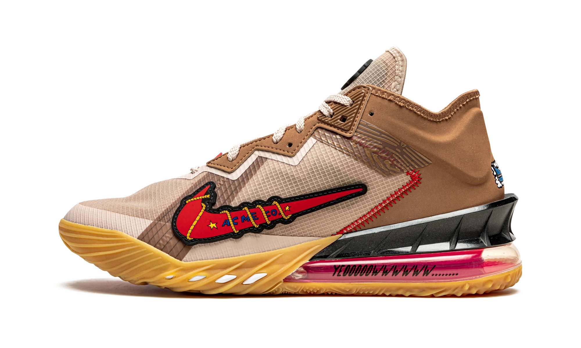 LeBron 18 Low "Wile E. Coyote vs Roadrunner" Versatile Support
