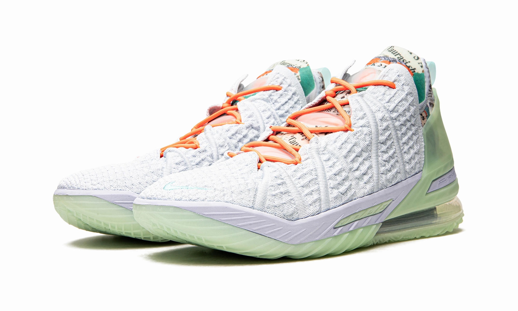LeBron 18 "Diana Taurasi GOAT Vision" Sneakers Breathable Material Vibration Dampening Layer