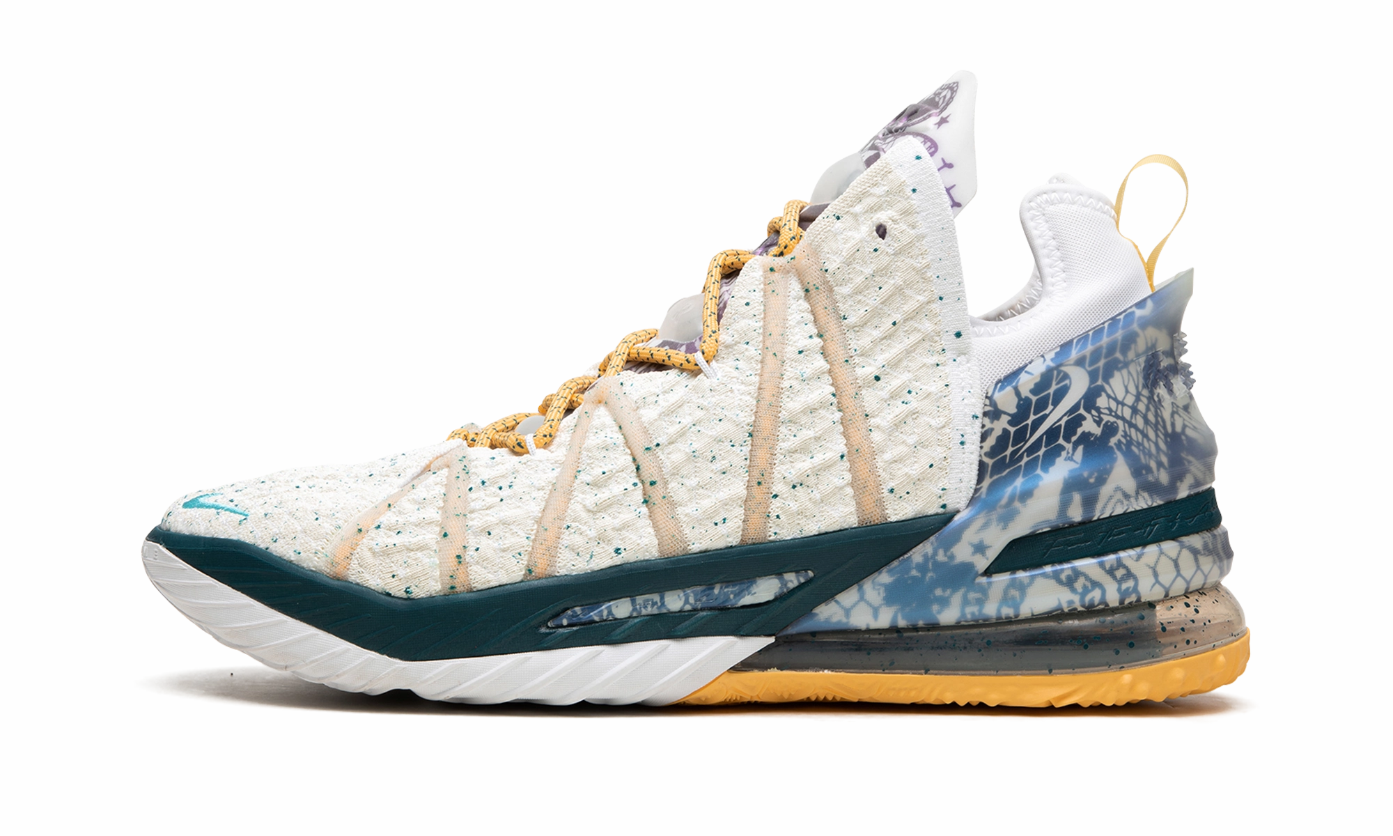 Reactive Step Build Microfiber Heel Lock LeBron 18 "Reflections Flip"
