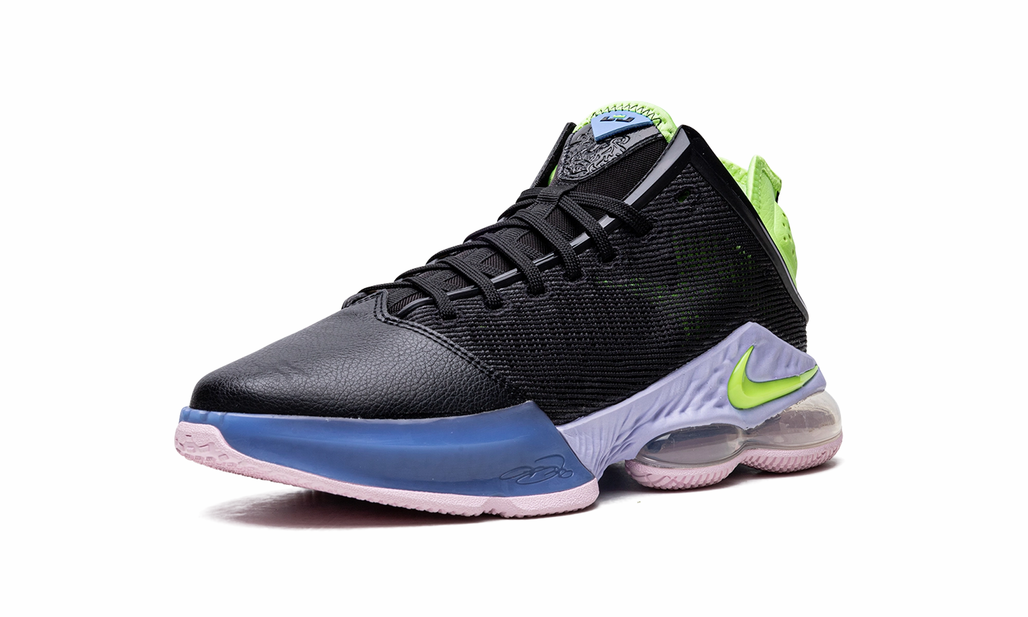 Orthotic Friendly Design LeBron 19 Low "Black / Ghost Green"