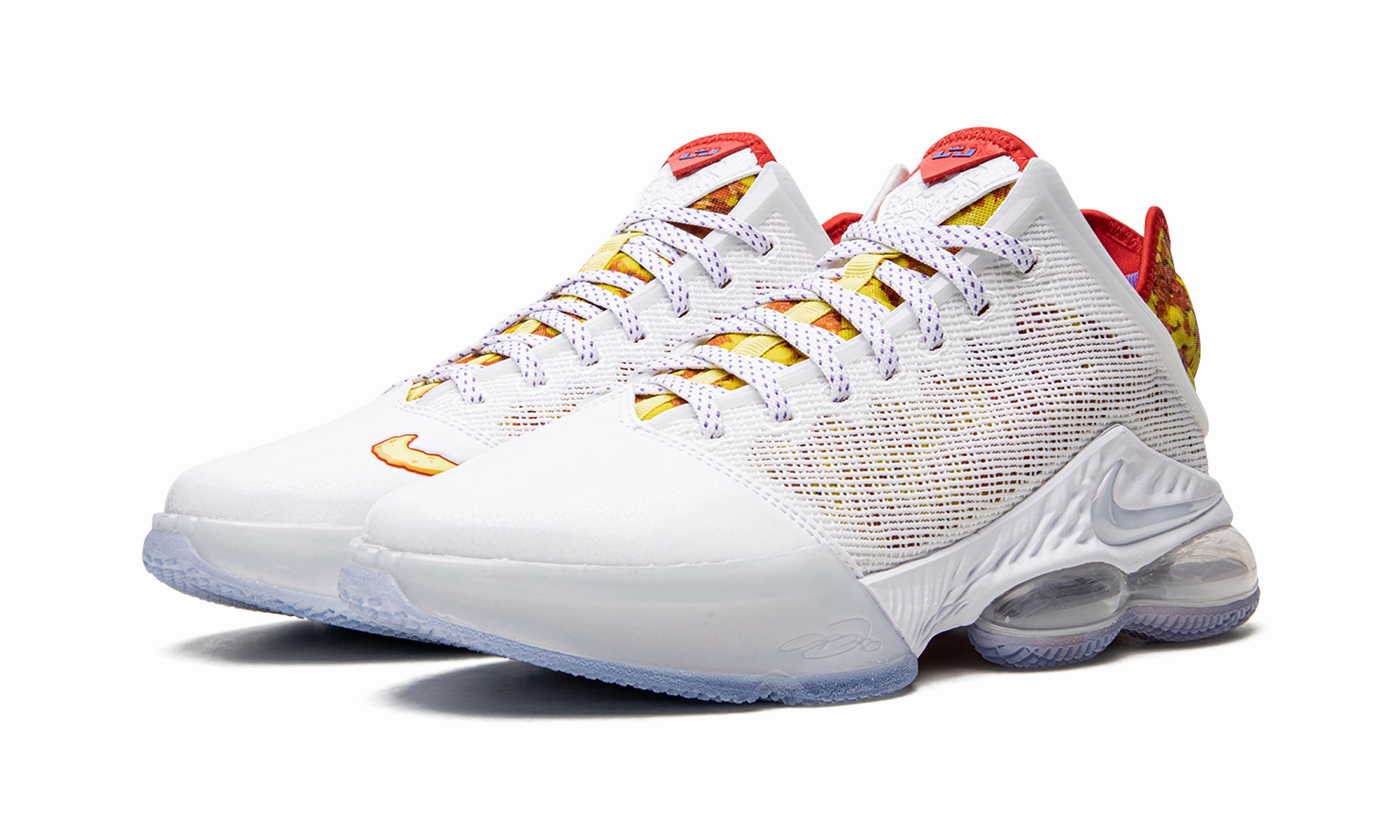 Lateral Containment Walls Leather Material LeBron 19 Low "Magic Fruity Pebbles"
