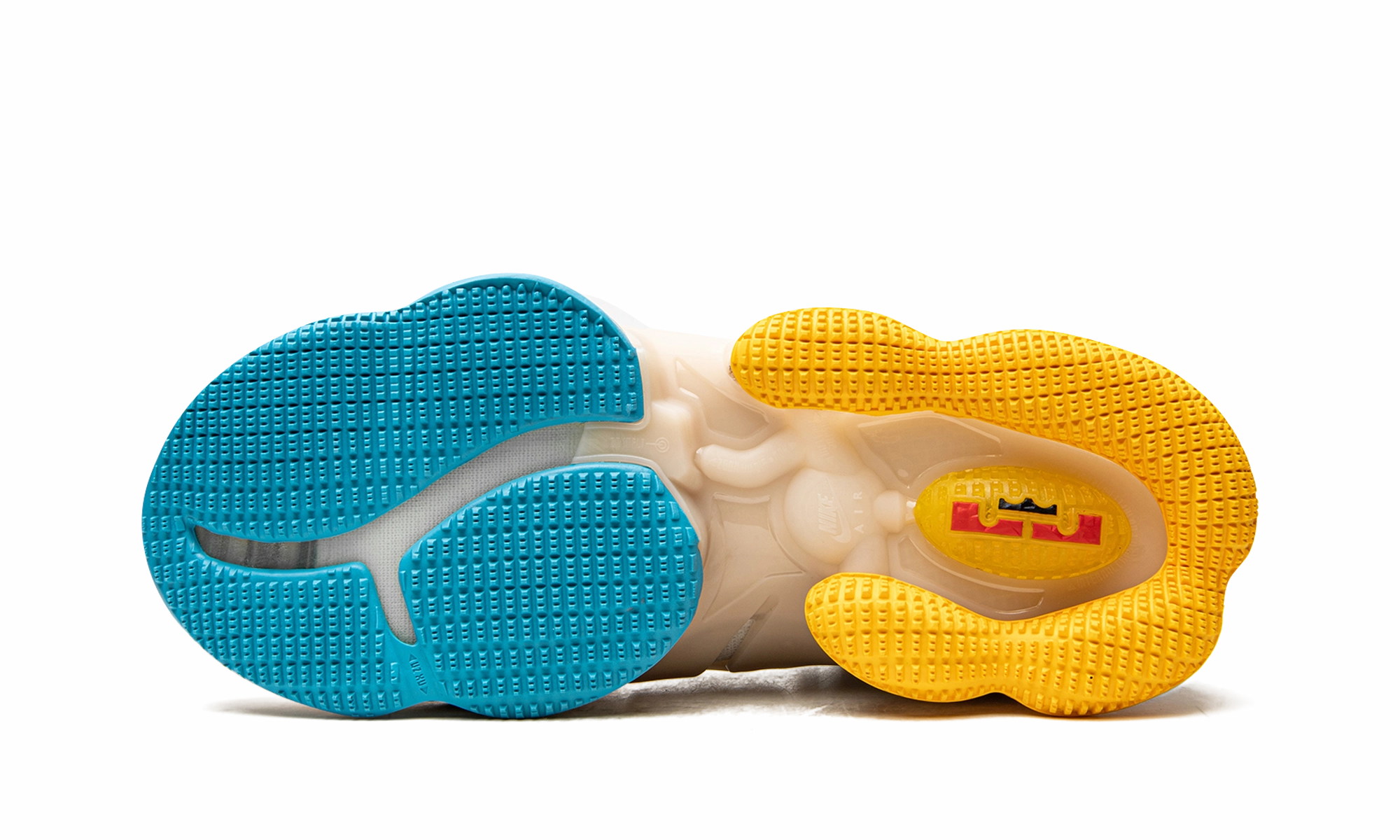 LeBron 19 "Minneapolis Lakers" Strap closure perforated upper