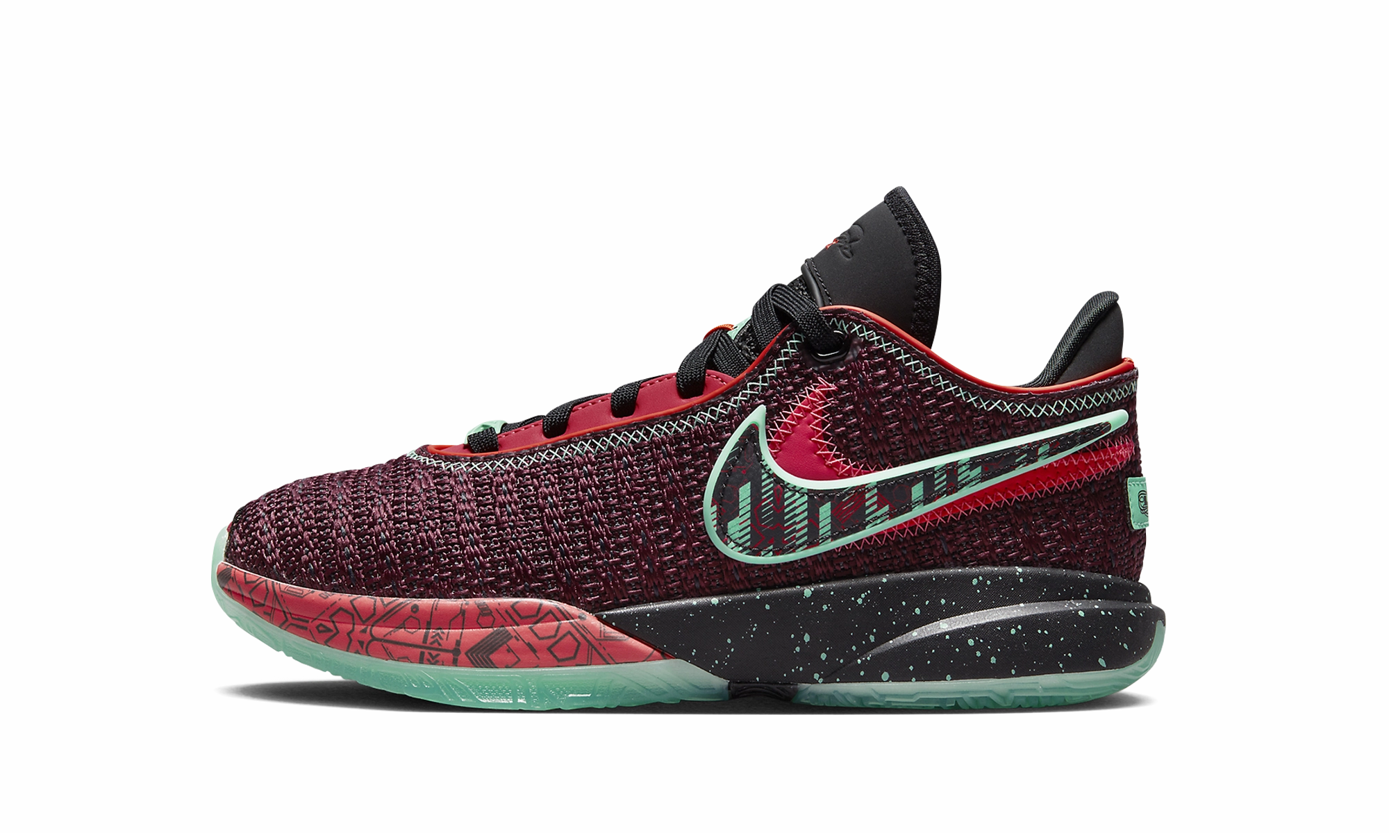 LeBron 20 GS "Night Maroon" Stretch Material Stretchable