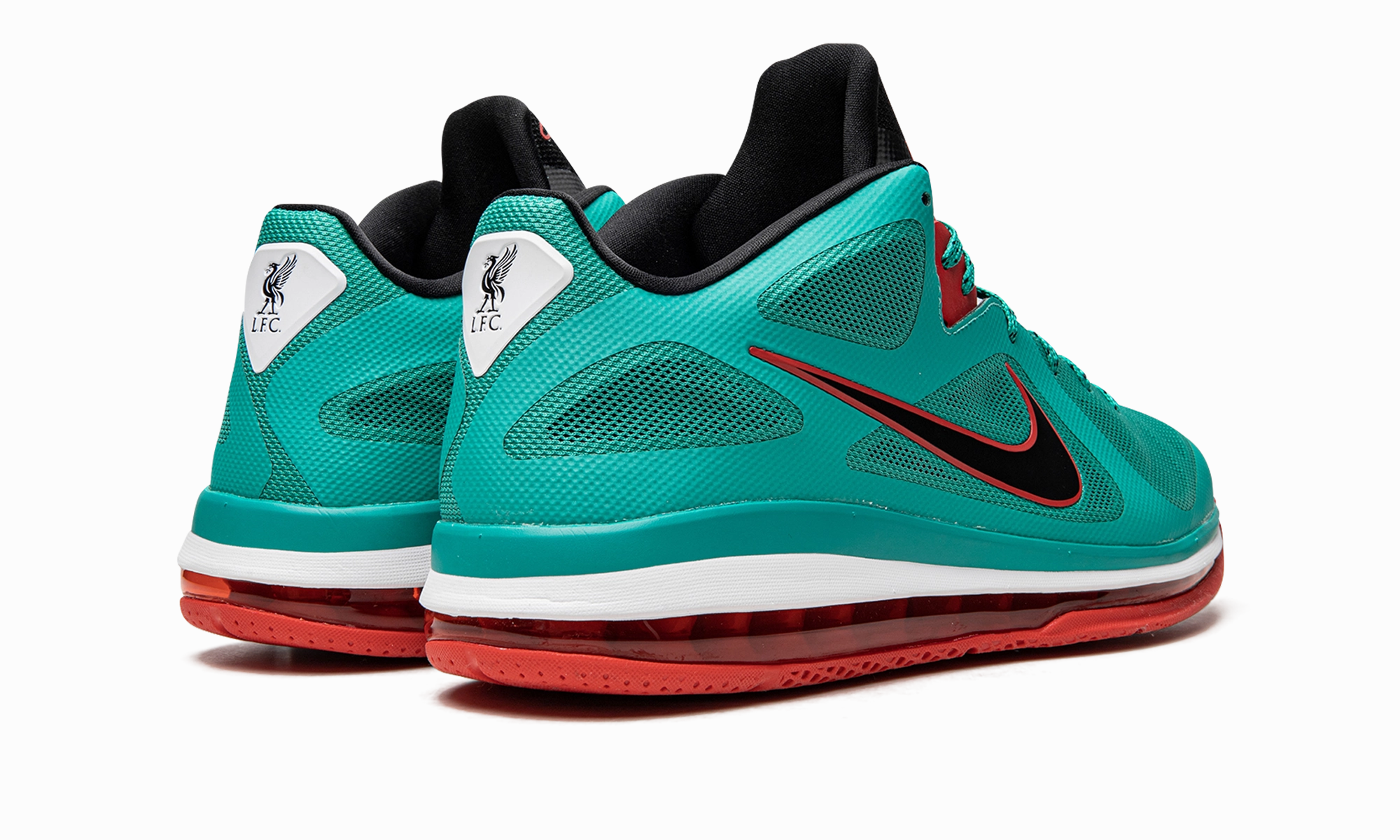 LeBron 9 Low "Reverse Liverpool" Lightweight Synthetic Material Asymmetrical Collar Design