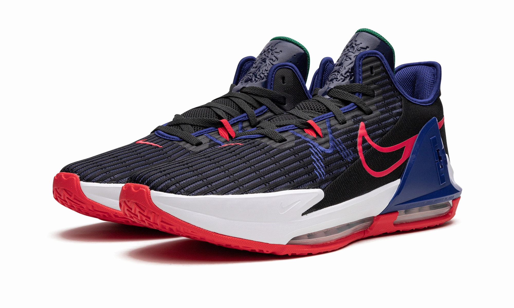 LeBron Witness VI "Blackened Blue" Sneakers Platform Sole High Traction
