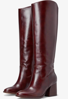Dust Guard Leila Tall Boot In Mahongany