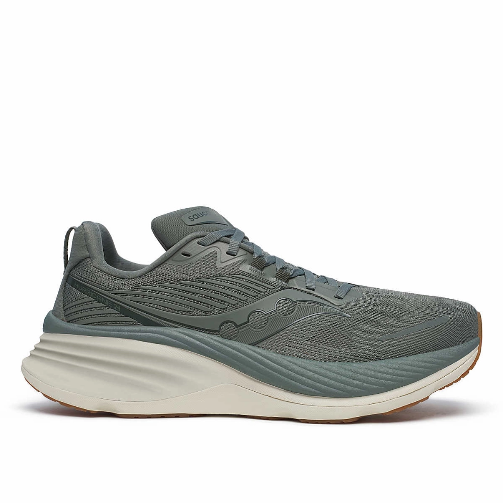 Saucony Men's Hurricane 24 Running Shoes Breathable Upper Layer HeelSupport