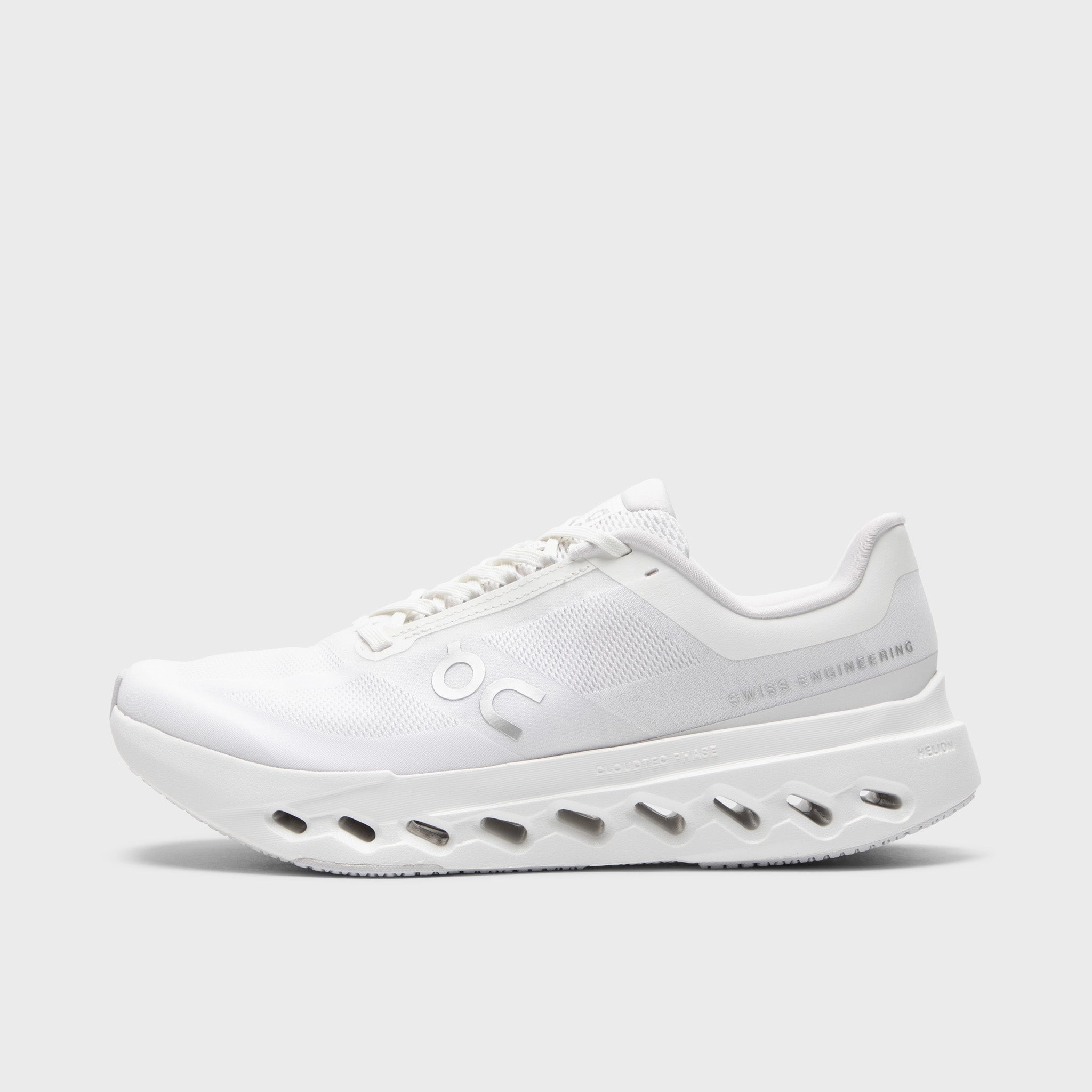 On Cloudsurfer White / Silver Daily Wear Shoes running in a wellness retreat shoes