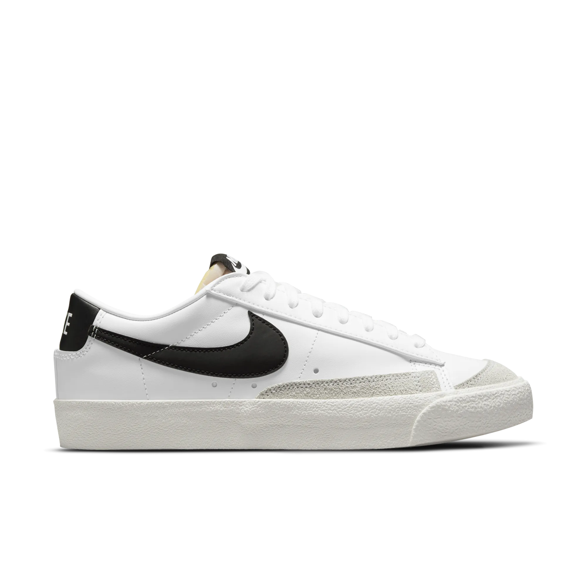 Womens Nike Blazer Low '77 'White/ Black Heel' Wide Base Long   Lasting Quality