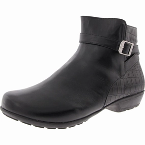 Womens Zipper Ankle Boots Protective Upper