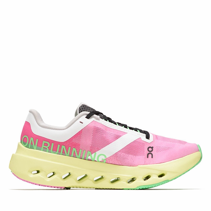 Women's On Cloudsurfer Next - Pink/Limelight running competitions