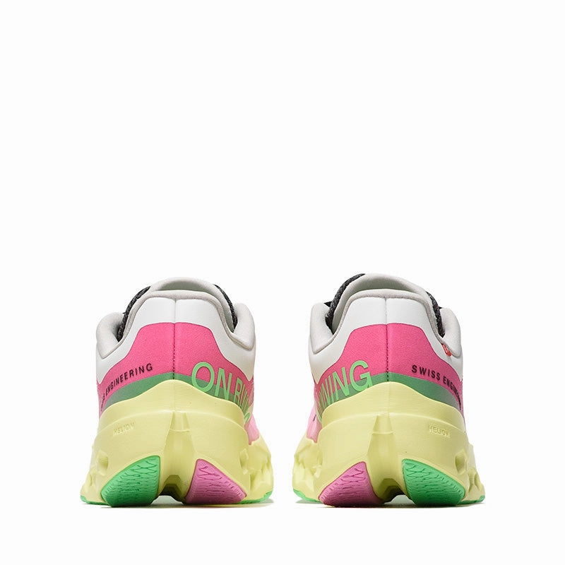 breathable mesh shoe aspect Women's On Cloudsurfer Next - Pink/Limelight