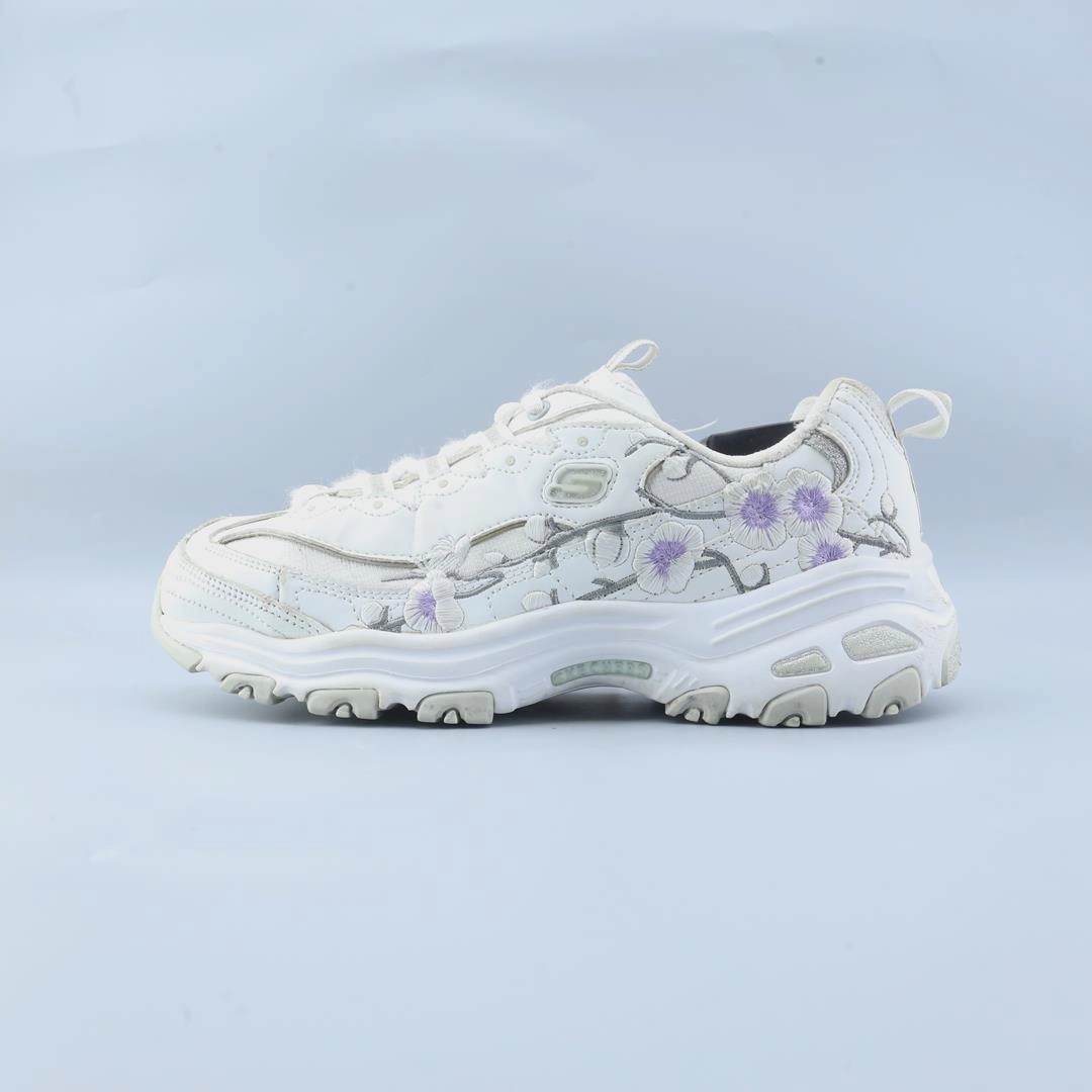 Cushioned Collarbone easy - to - take - off shoes SKECHERS D'LITES