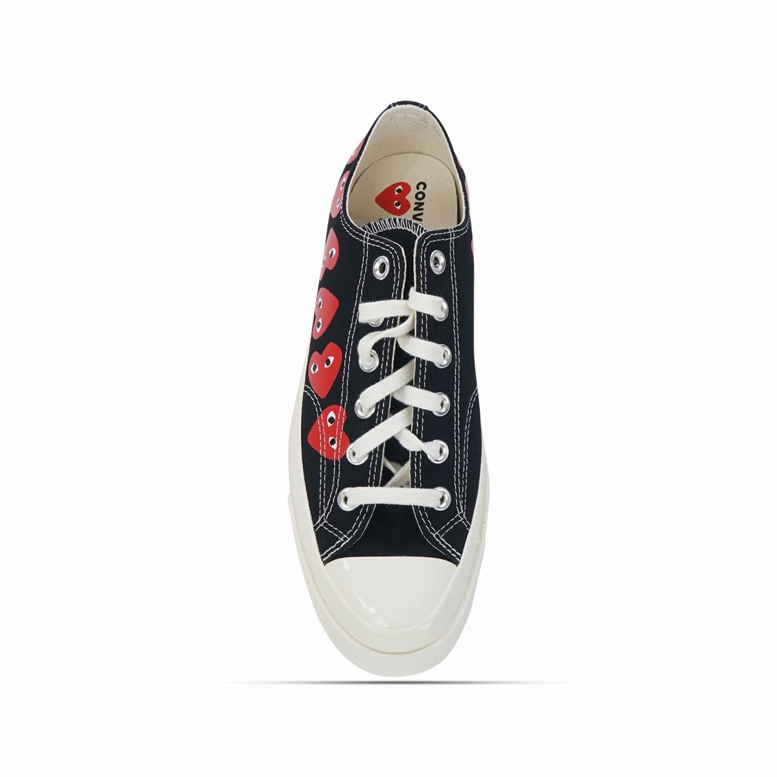 Converse x Comme des Gar?ons PLAY Chuck Taylor '70 All Star Low Black Multi Heart Men's Shoes AZ-K126-001-1 Urban Runner