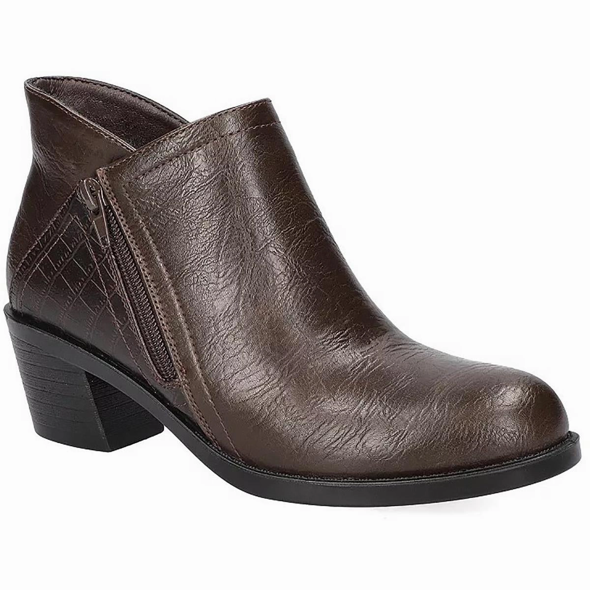MORGANA  Womens Zipper Manmade Booties Feather Light Hiking Trails
