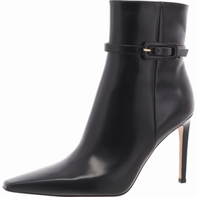 Linsay 95 Womens Zipper Leather Shooties Slip Block Waterproof Cold Weather Commuter