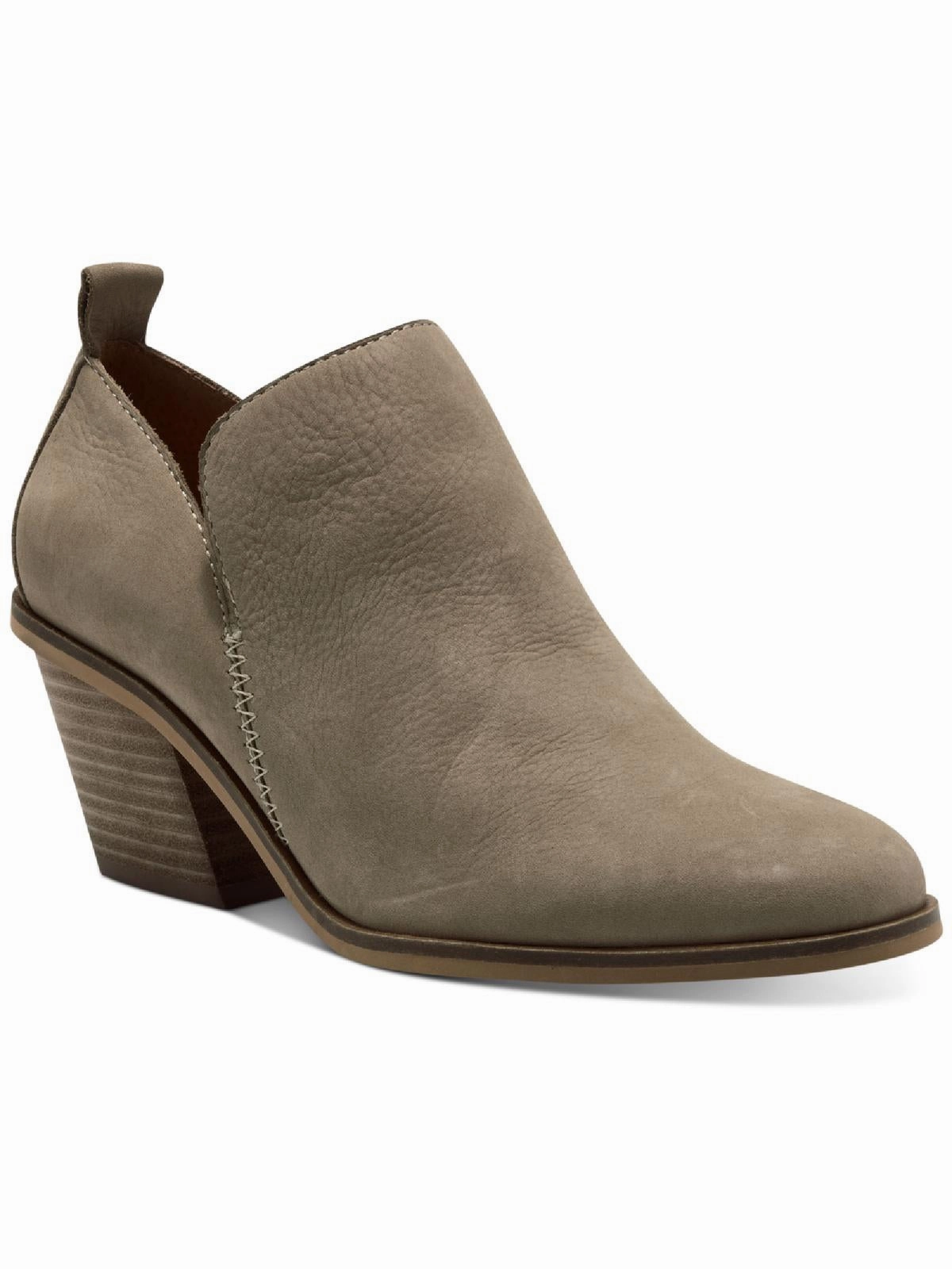 Rugged Style LK Victorey Womens Leather Almond Toe Shooties