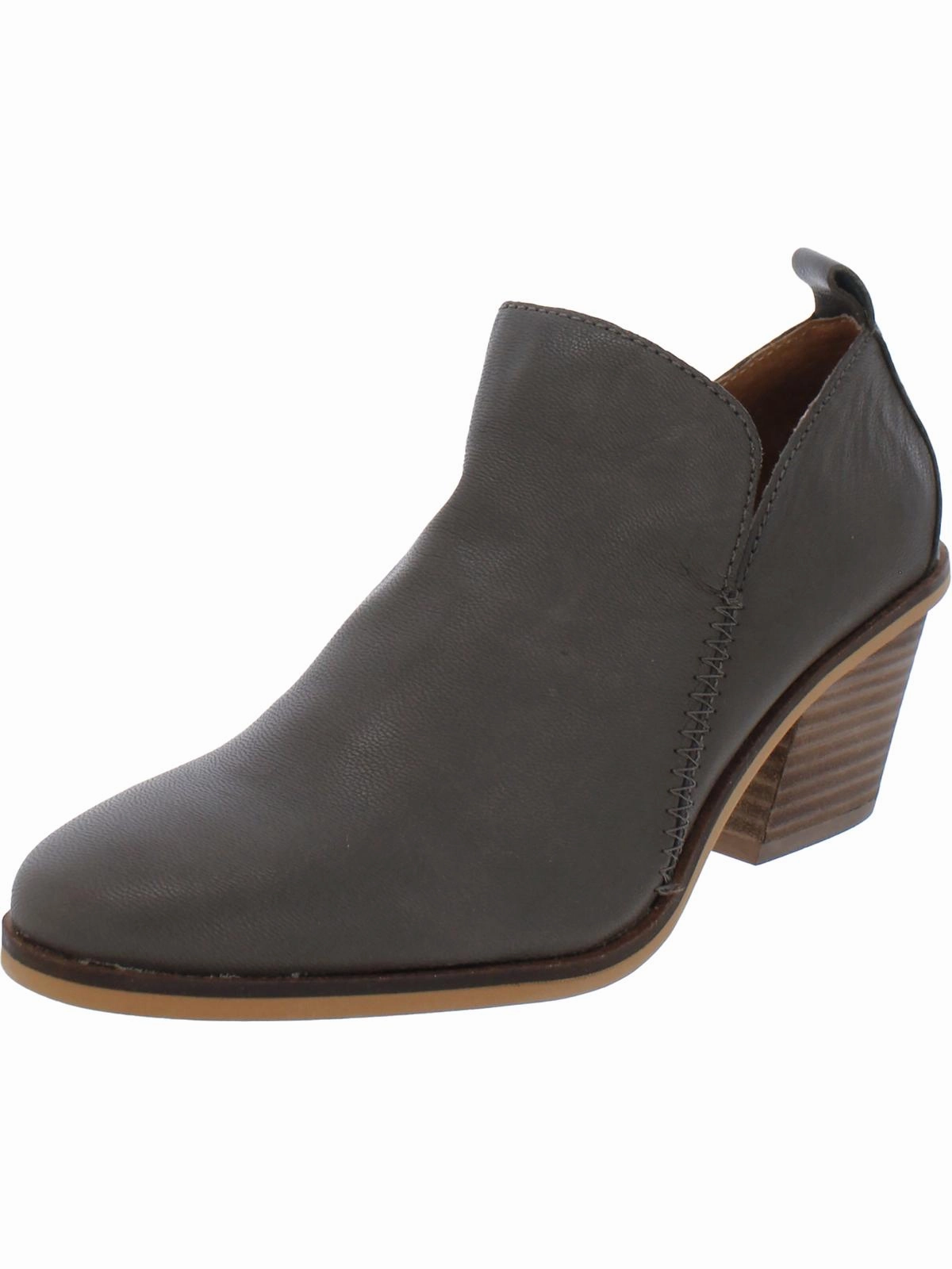 Grippy Outsole Rough Terrain LK Victorey Womens Leather Almond Toe Shooties
