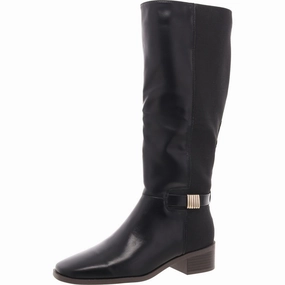 Ultimate Wear Londyn Womens Mixed Media Faux Leather Knee-High Boots