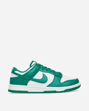 Ergonomic Last Shape Softness Dunk Low Sneakers White / Malachite