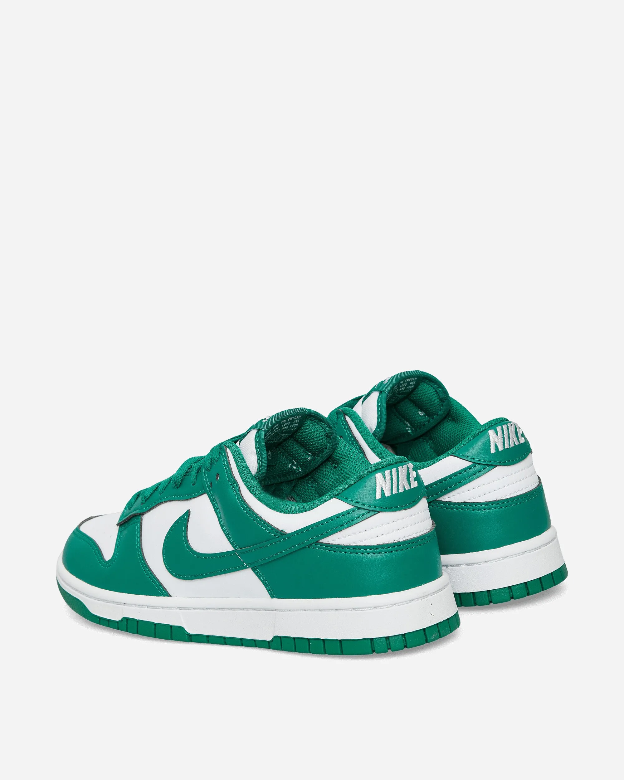 Dunk Low Sneakers White / Malachite High Shine Responsive ride