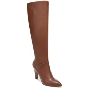 City Utility Koko Womens Faux Leather Wide Calf Knee-High Boots