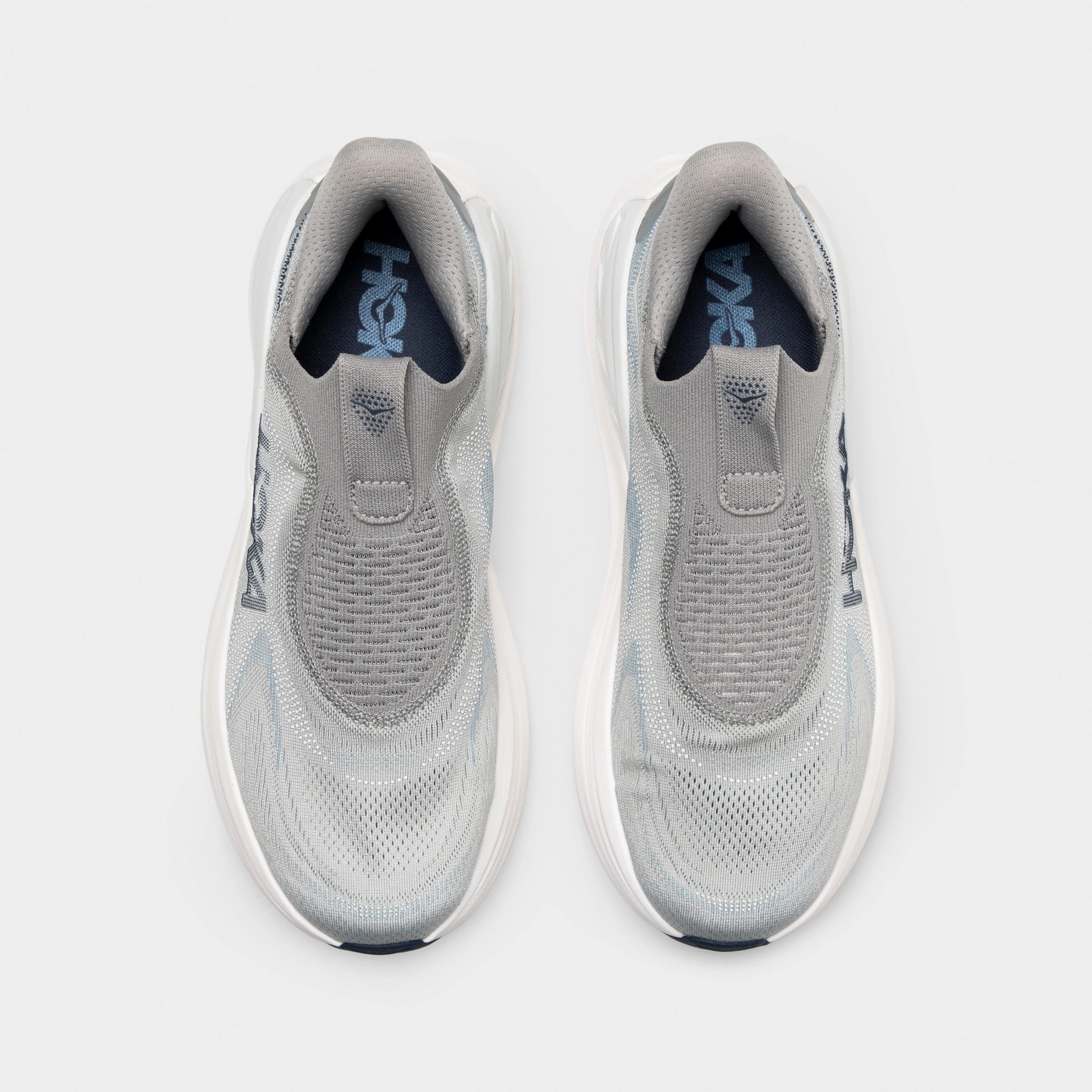 Stream Step Flat Form Hoka Skyward Laceless Grey / White