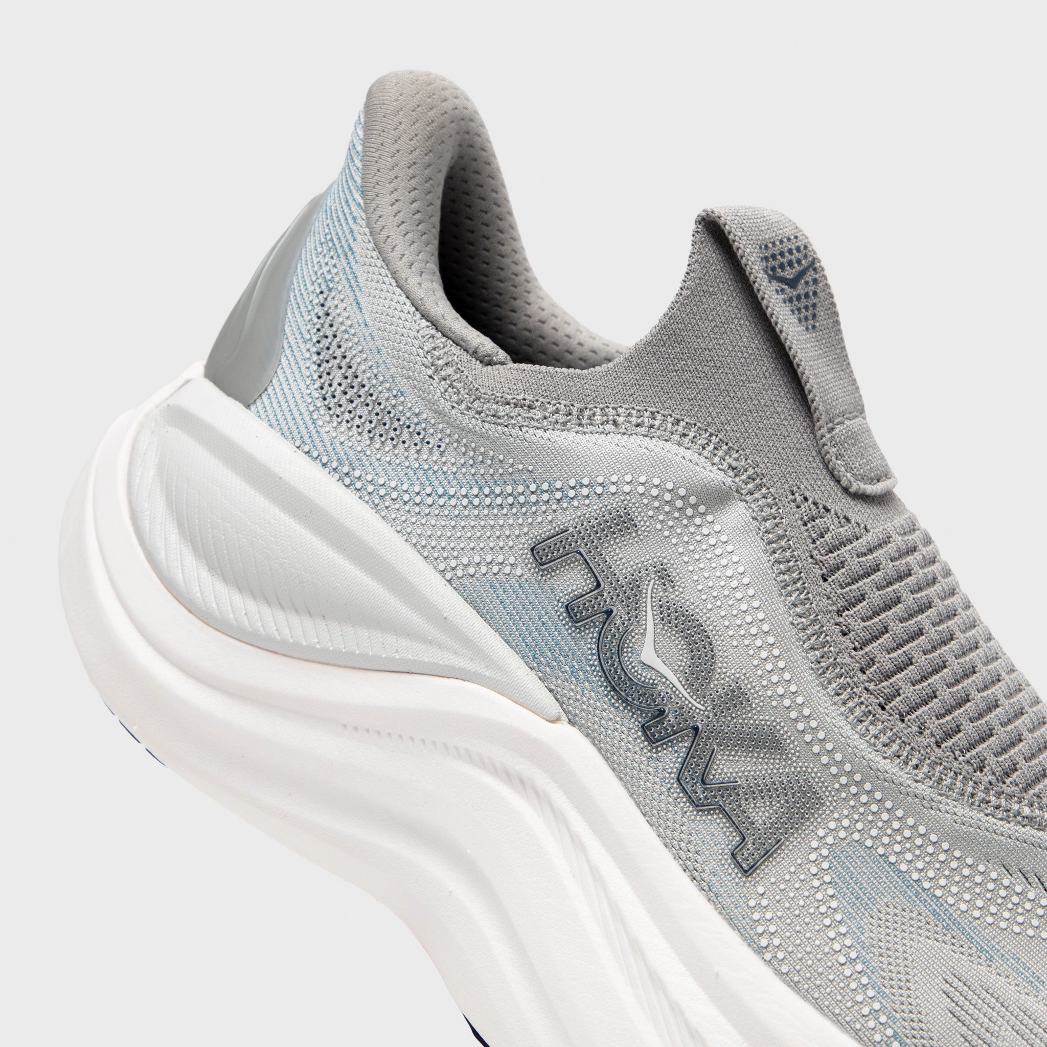 Hoka Skyward Laceless Grey / White Urban Fashion Easy   To   Clean