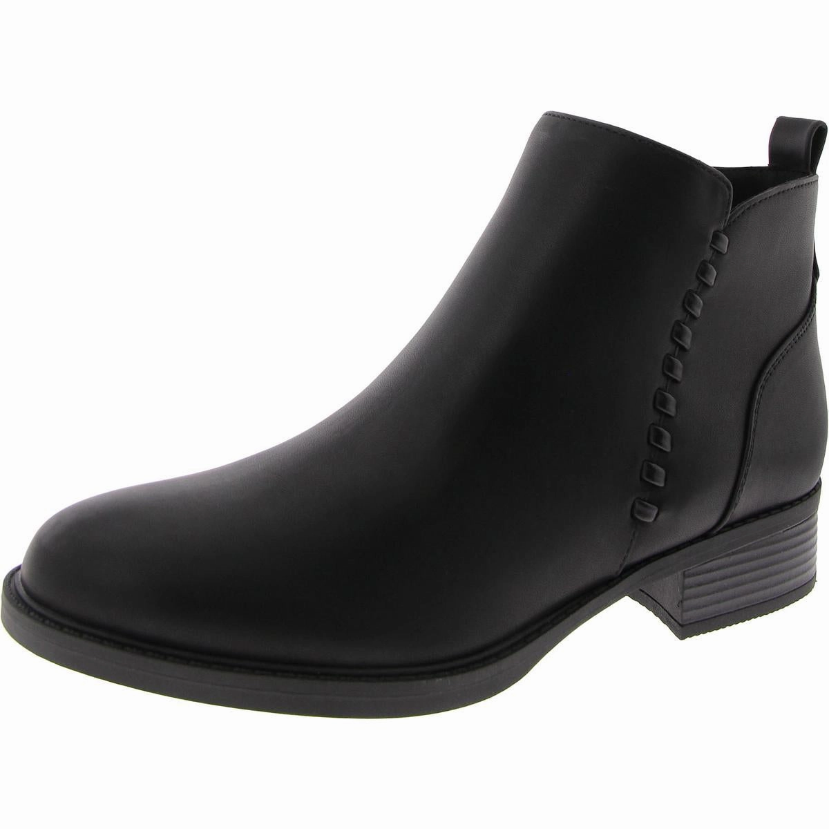 Modern Lorand 3 Womens Faux Leather Zipper Booties