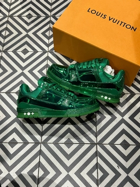 Louis Vuitton Trainer Patent Green (Taille 43) Move Smart