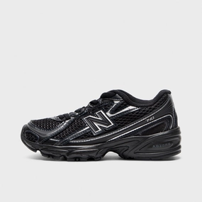 New Balance Children's 740 Black / Silver Metallic running with a slip - on design no - tie running shoes