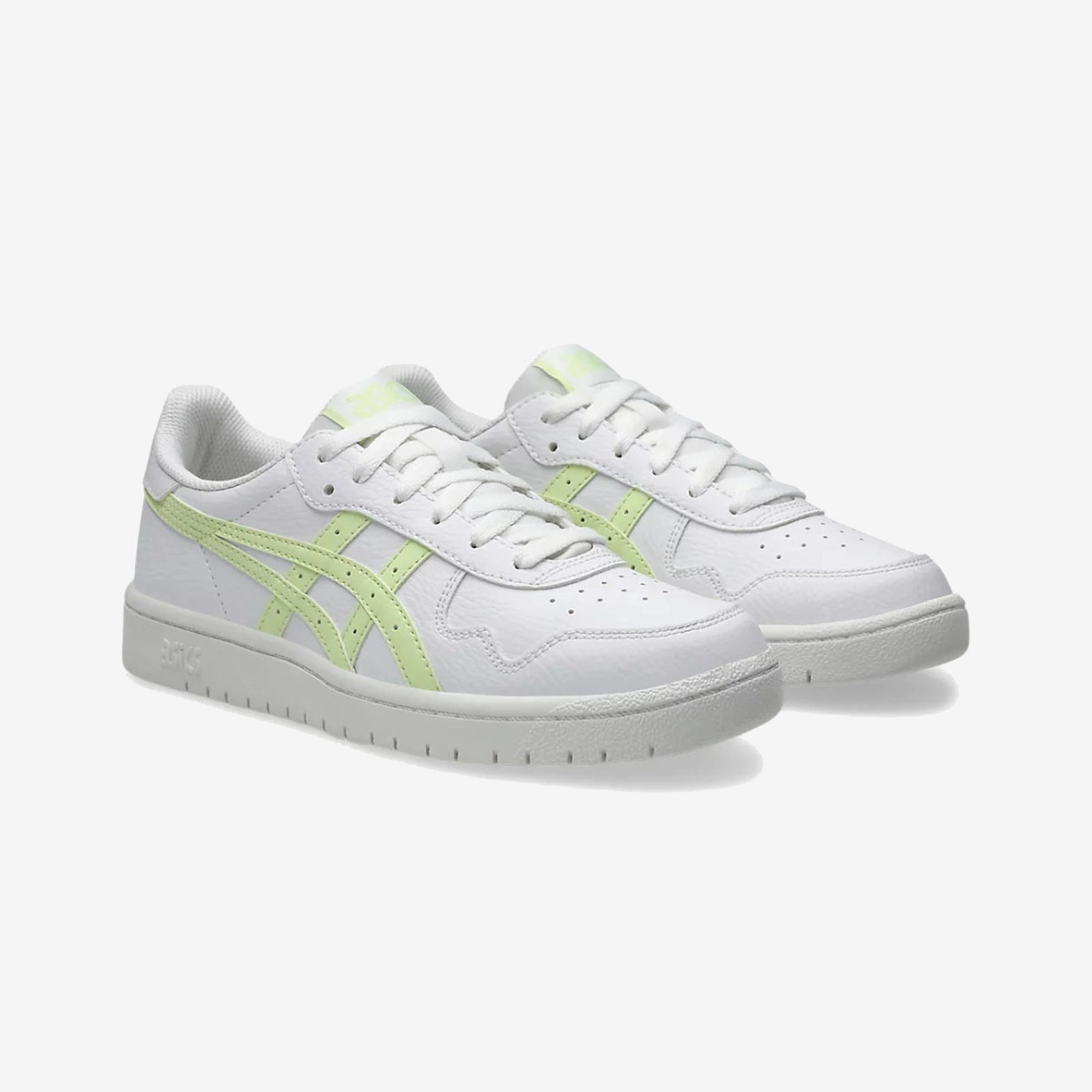heel - hugging running for muscle strength Asics | JAPAN S { WHITE/COOL MATCHA