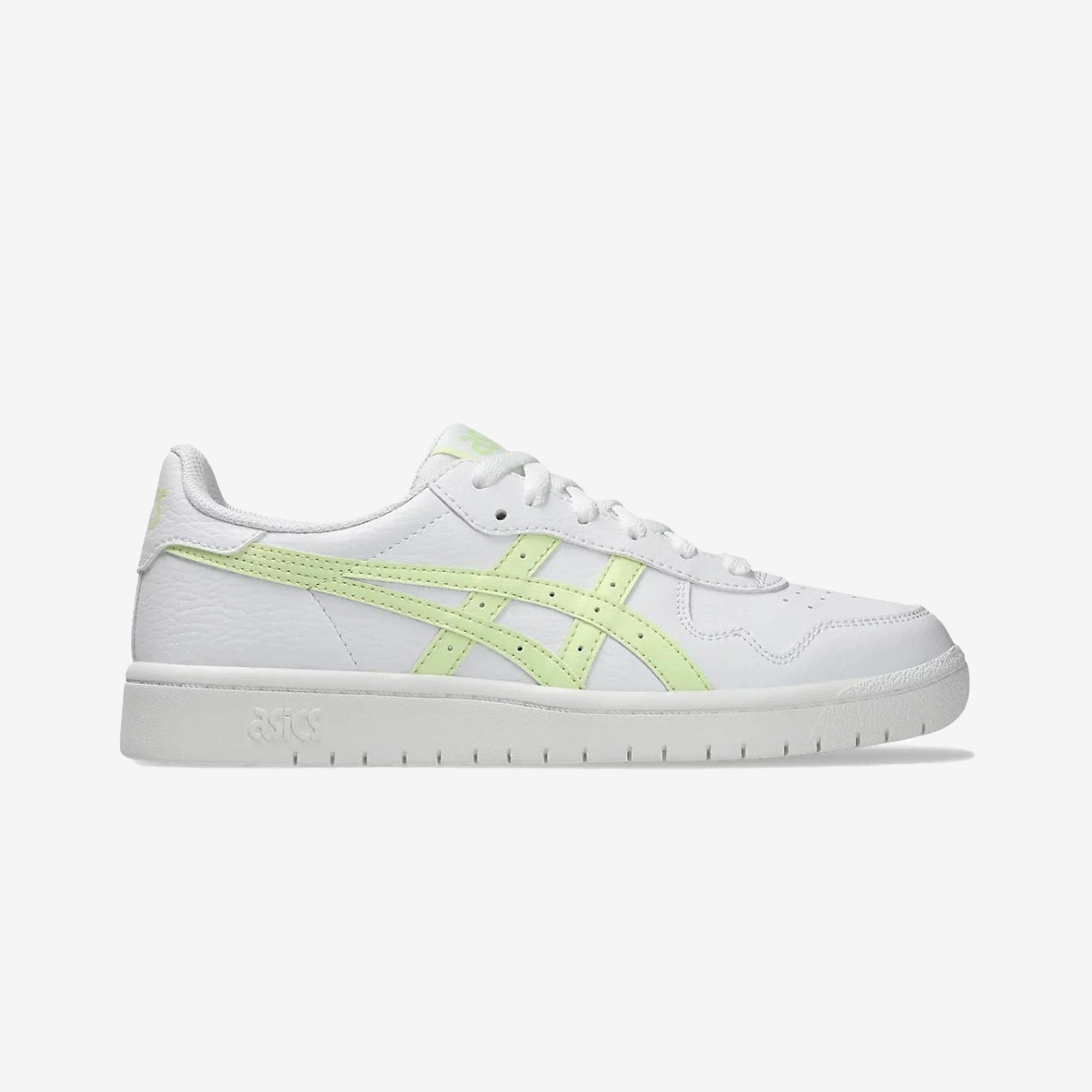 Asics | JAPAN S { WHITE/COOL MATCHA zipper closure shoes winter - resistant