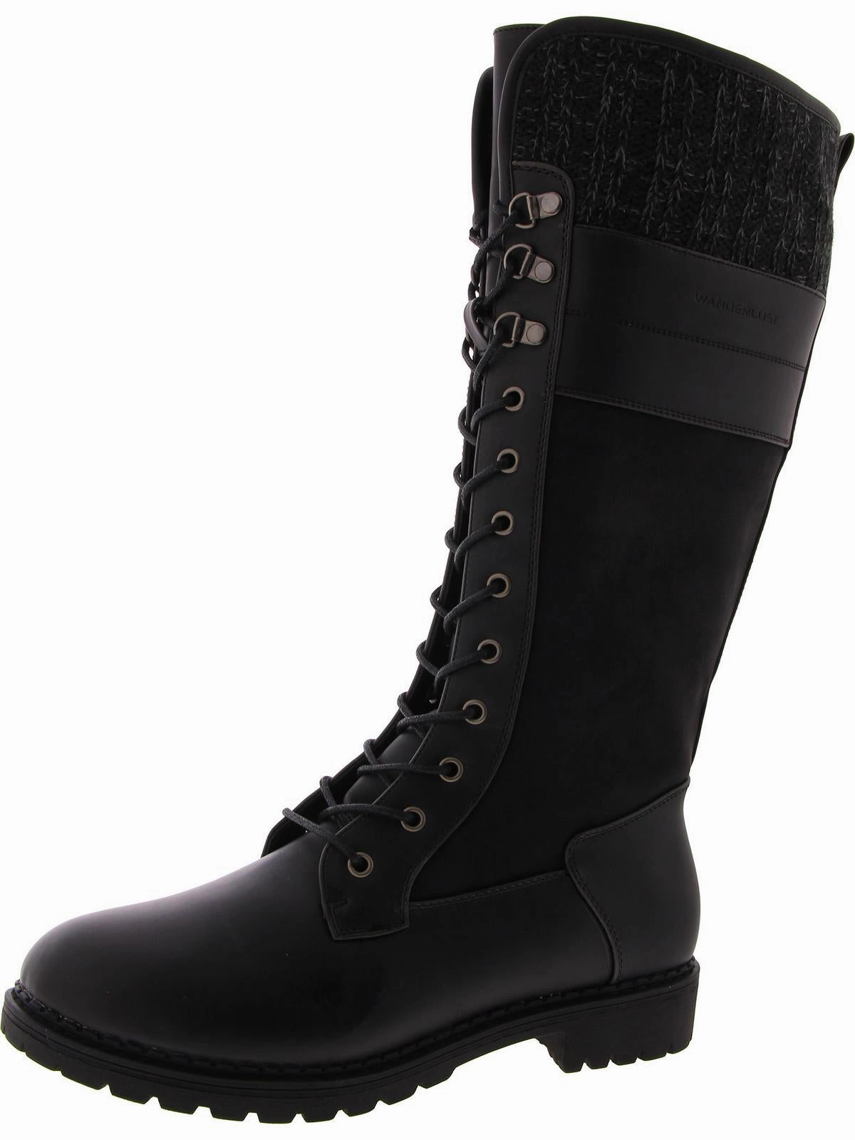 Slip Resistant Backcountry Camper Lucy Womens Leather Lace-Up Knee-High Boots