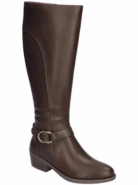 Luella  Womens Synthetic Western Knee-High Boots Lace   Up Closure Walking