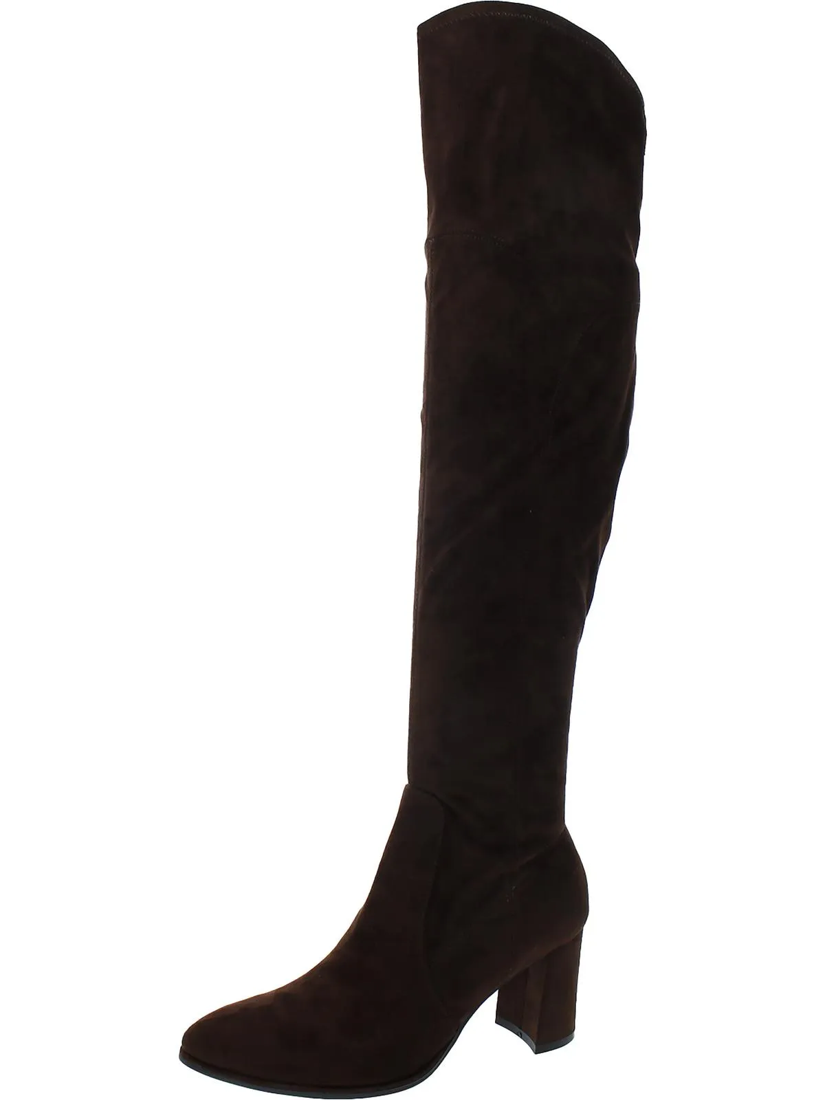 Luley Womens Faux Suede Tall Over-The-Knee Boots Cushioned Step Active Nomad Closed Toe