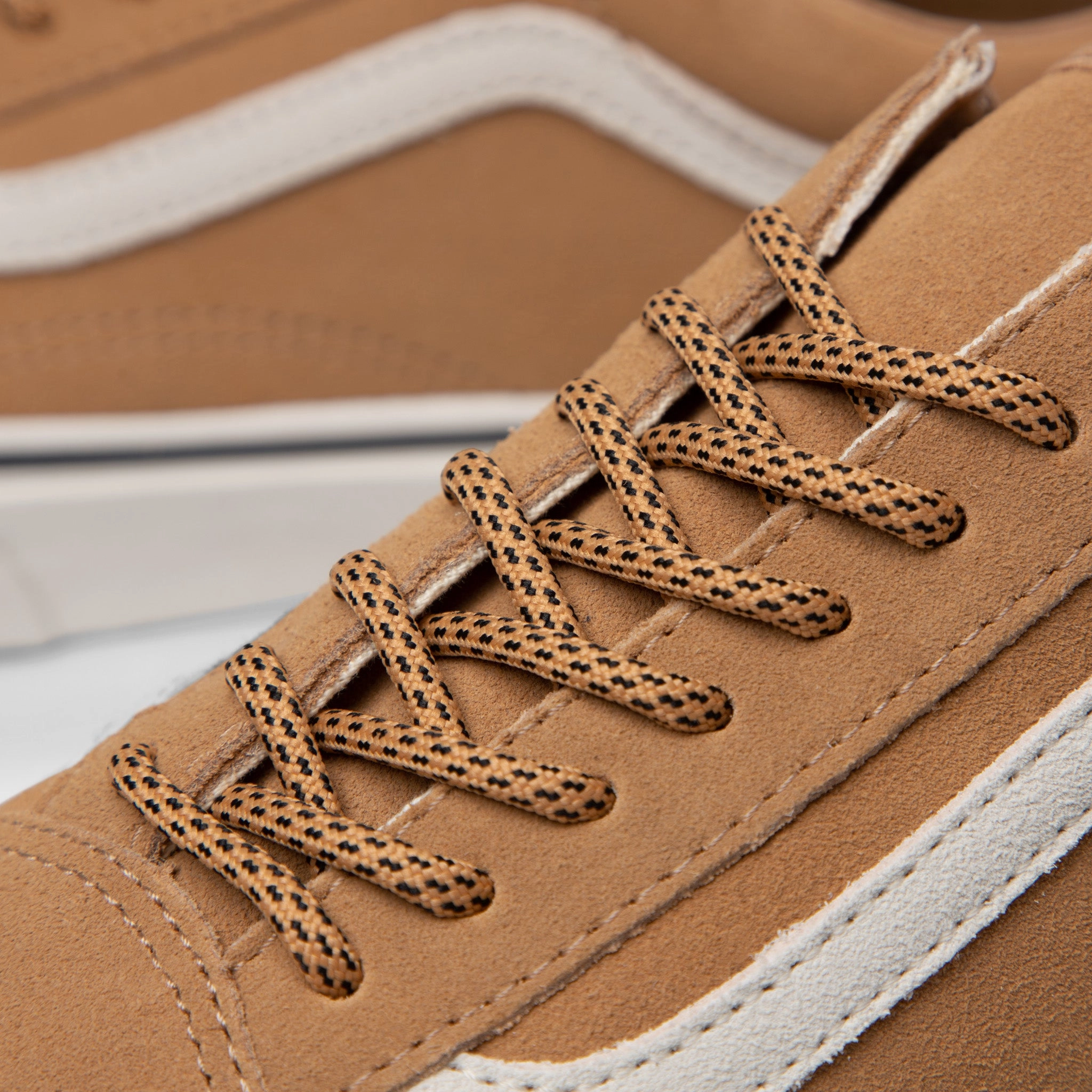 LeatherMaterial Comfortable Outsole Vans Old Skool Golden Brown / Marshmallow