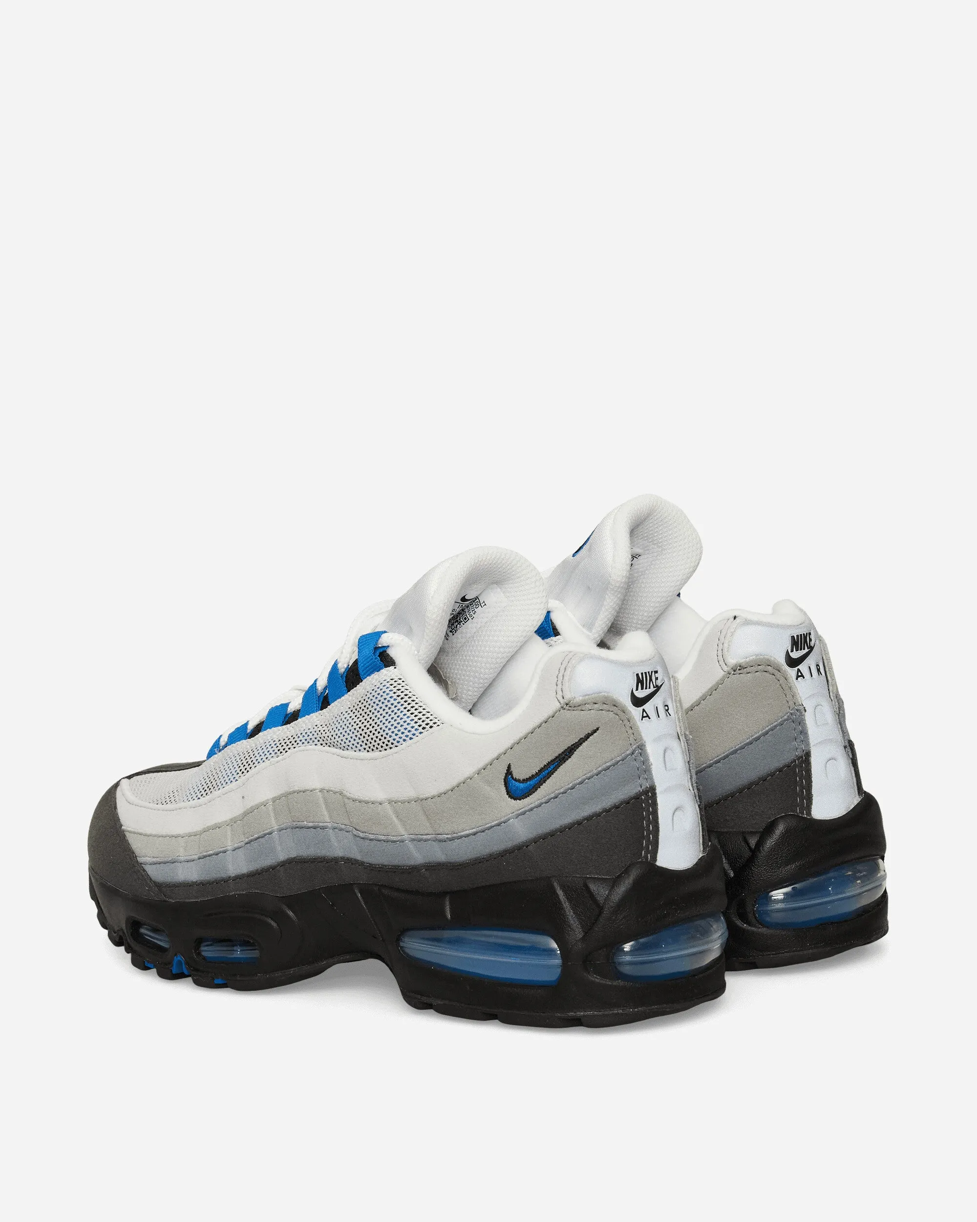 Double Stitched Air Max 95 OG Sneakers Cool Grey / Blue Spark