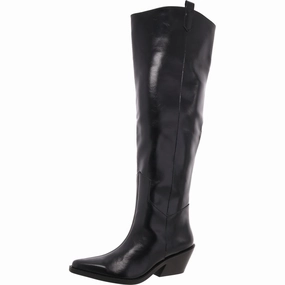 Comfortable Feel Luela Womens Faux Leather Solid Over-The-Knee Boots
