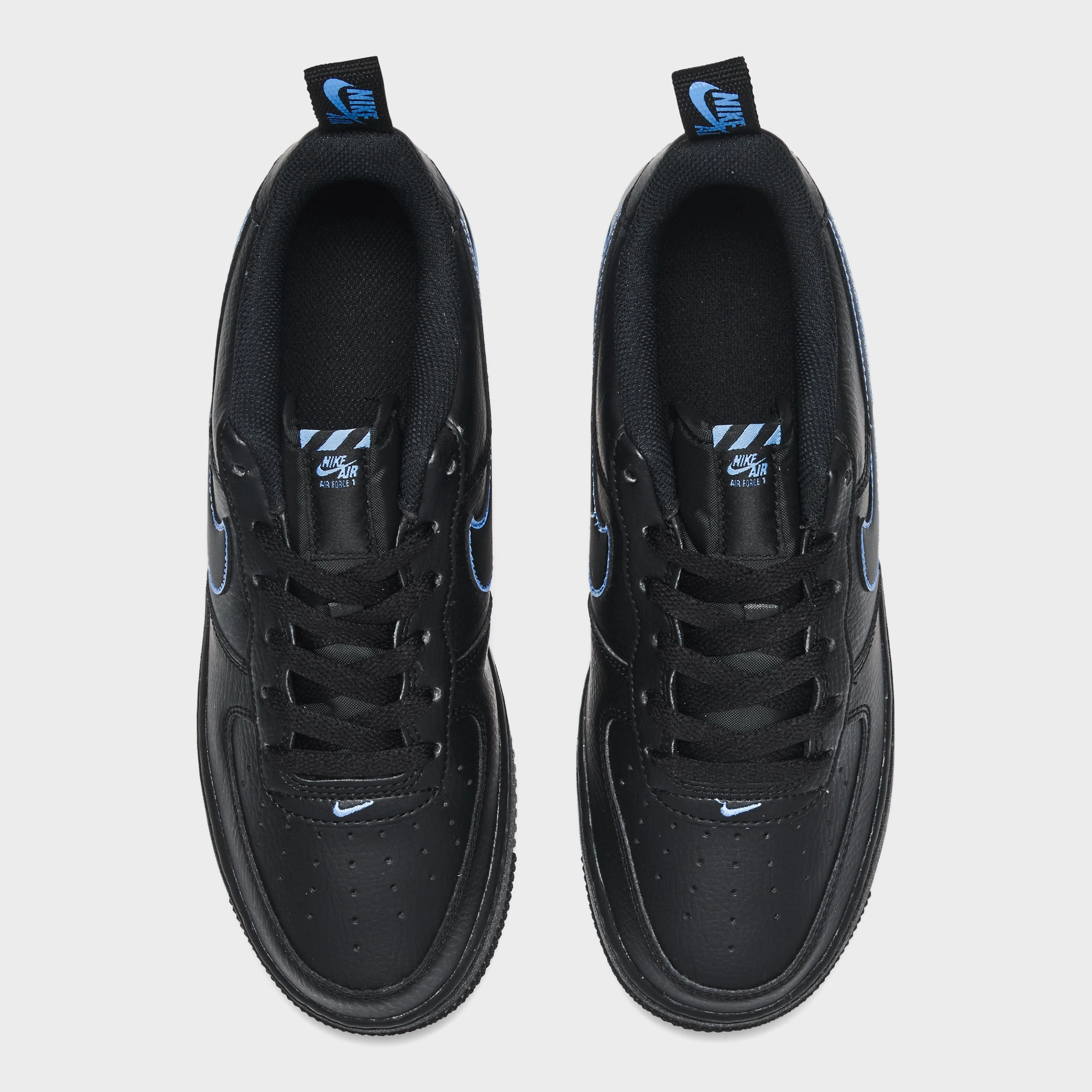 Nike Air Force 1 LV8 GS Black / Black - University Blue Dynamic Propulsion Plate
