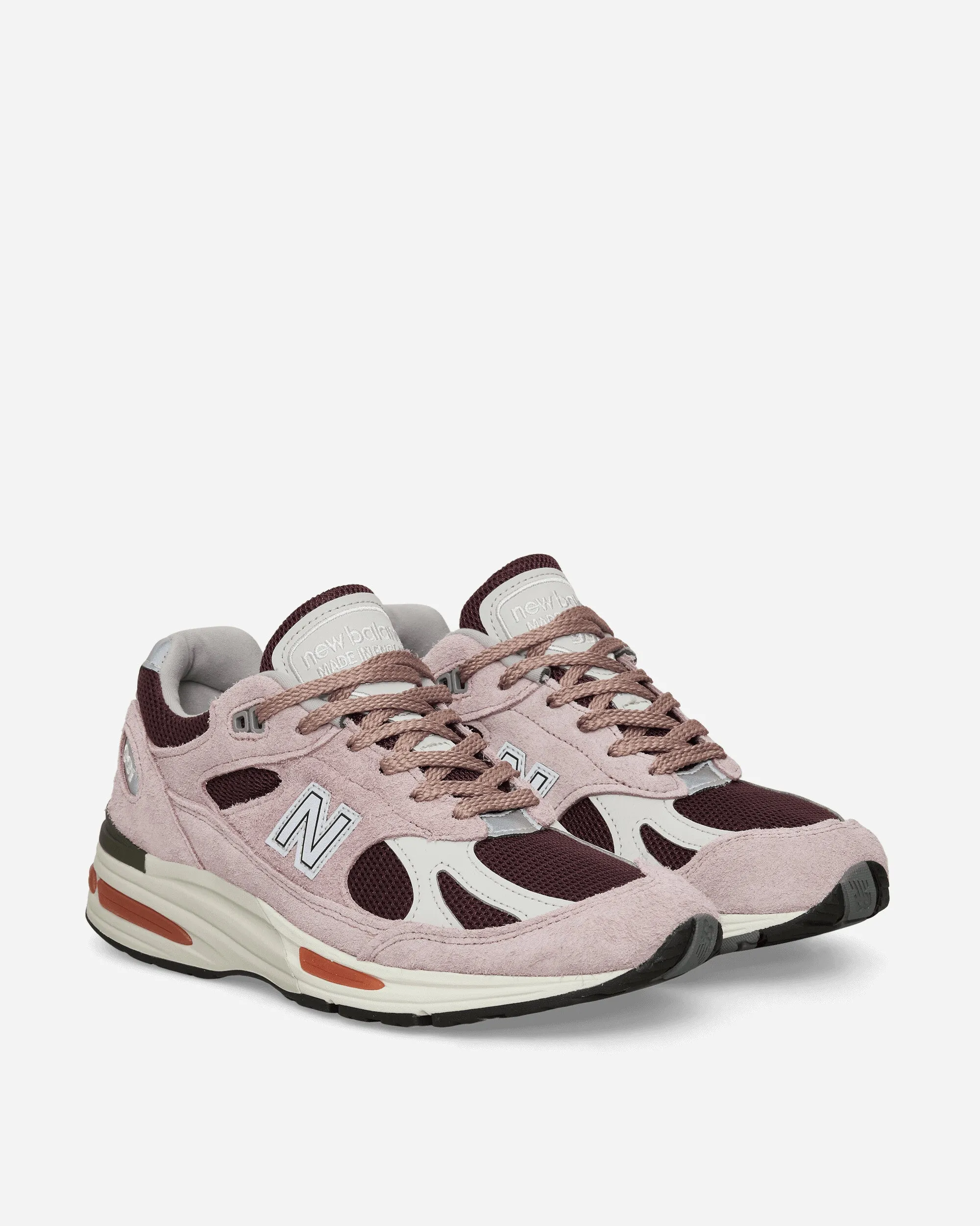 Made in UK 991v2 Grape Sorbet Sneakers Deauville Mauve MultiDirectionalTread RubberHeel