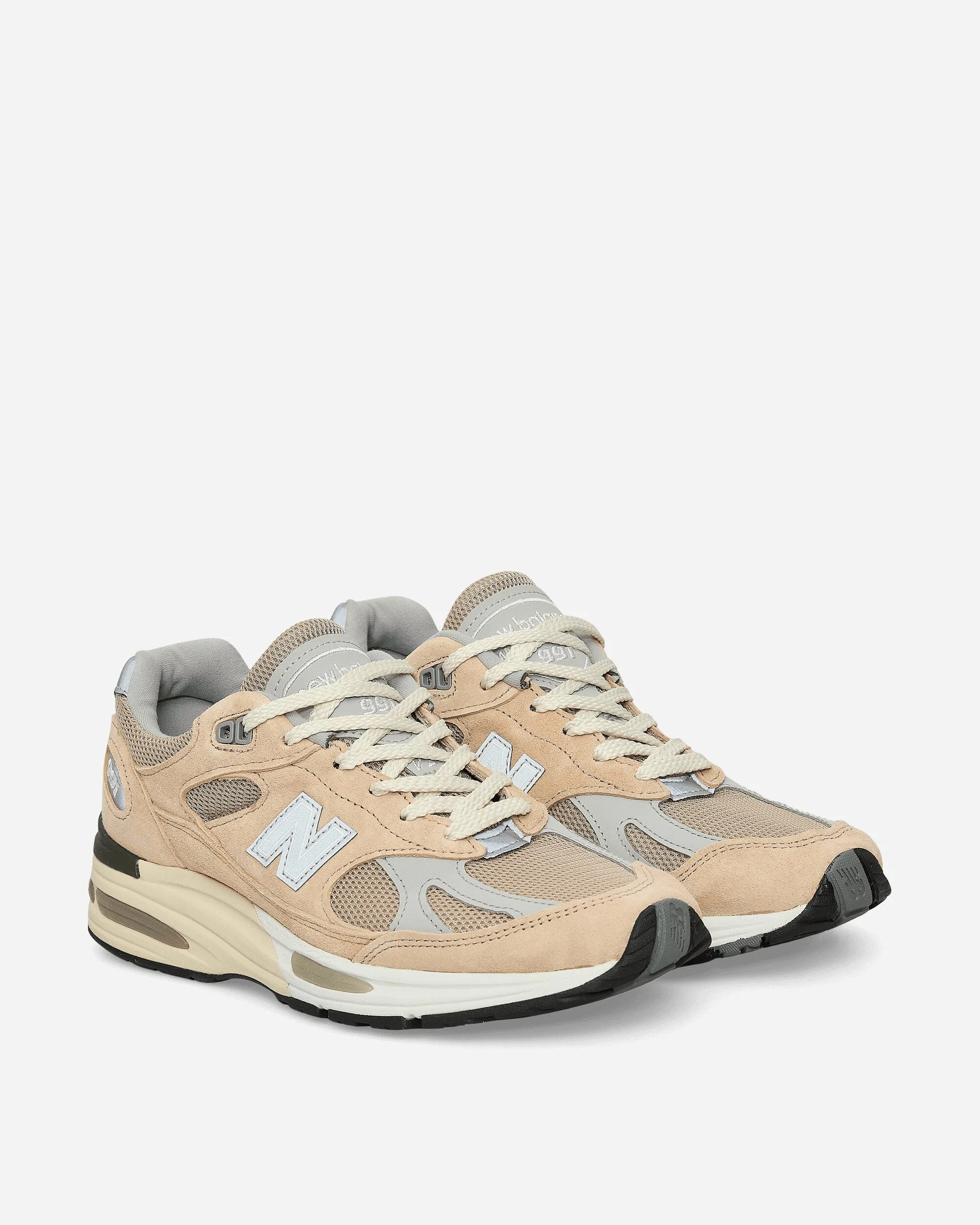 Gel Infused Heel athletic chic Made in UK 991v2 Sneakers Cuban Sand / Harbor Mist / Silver